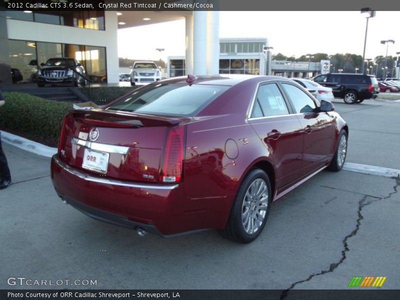 Crystal Red Tintcoat / Cashmere/Cocoa 2012 Cadillac CTS 3.6 Sedan