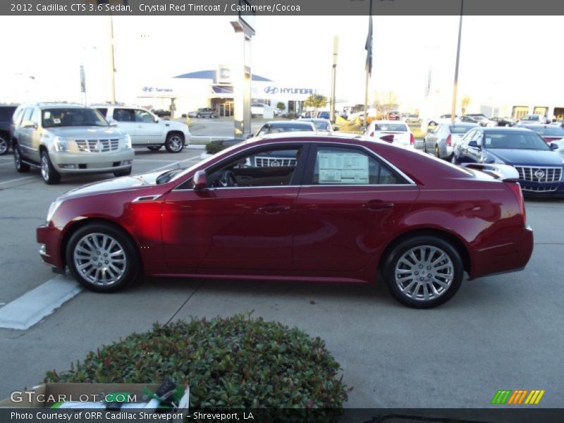 Crystal Red Tintcoat / Cashmere/Cocoa 2012 Cadillac CTS 3.6 Sedan