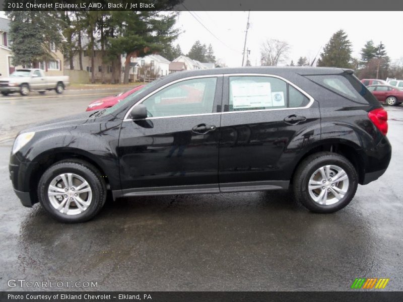 Black / Jet Black 2012 Chevrolet Equinox LS AWD