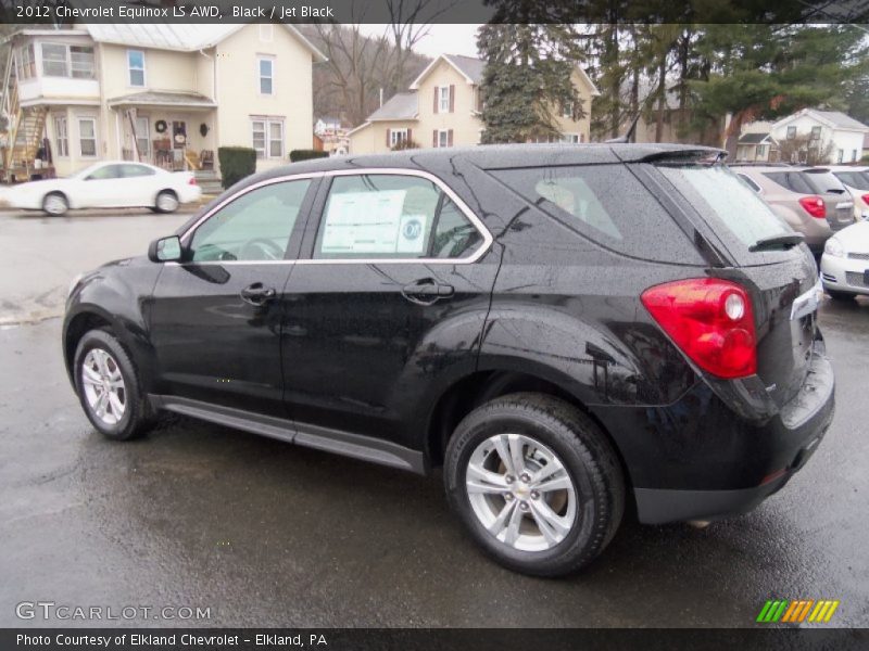 Black / Jet Black 2012 Chevrolet Equinox LS AWD