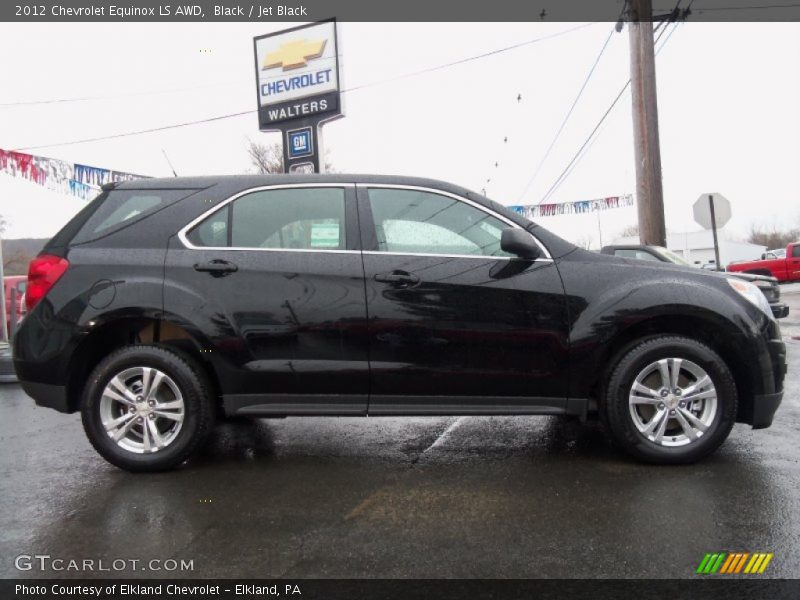 Black / Jet Black 2012 Chevrolet Equinox LS AWD