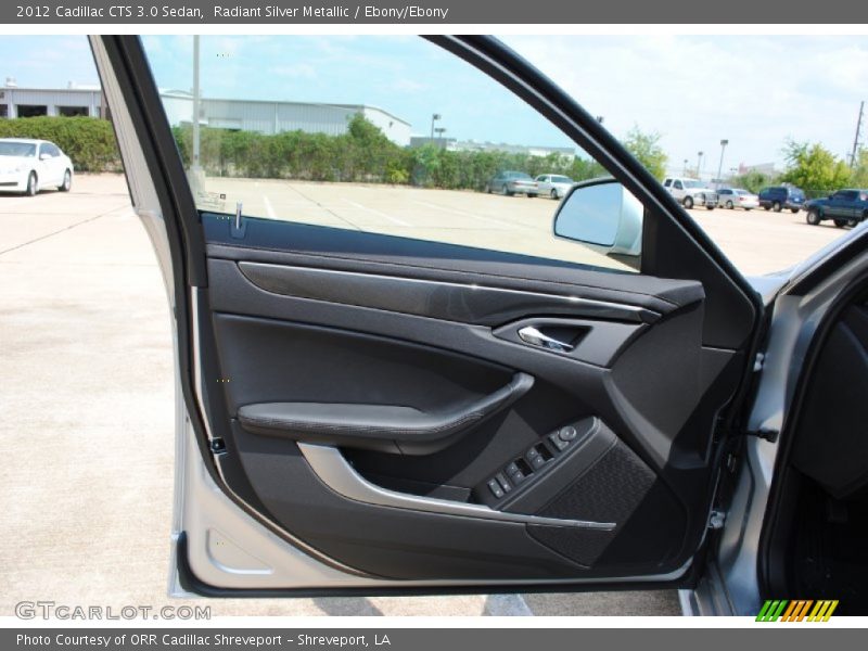 Radiant Silver Metallic / Ebony/Ebony 2012 Cadillac CTS 3.0 Sedan
