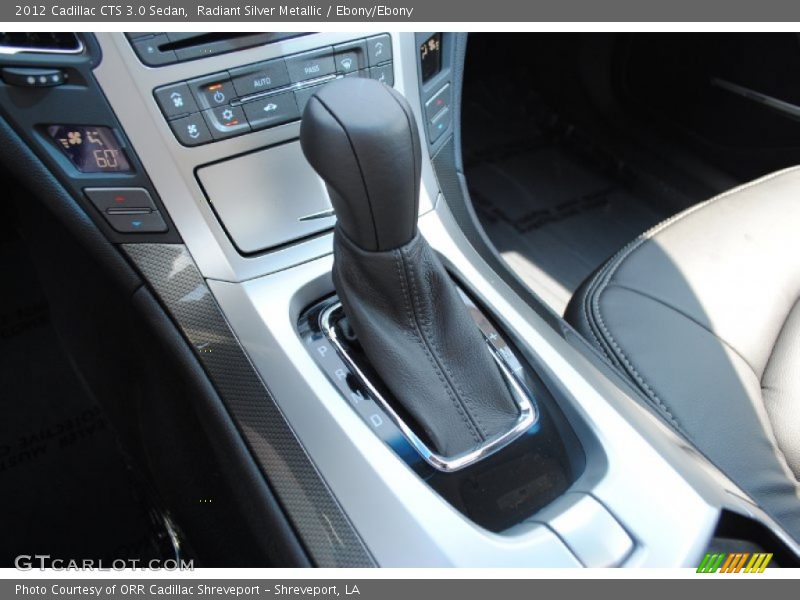 Radiant Silver Metallic / Ebony/Ebony 2012 Cadillac CTS 3.0 Sedan