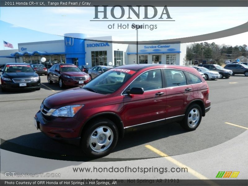Tango Red Pearl / Gray 2011 Honda CR-V LX