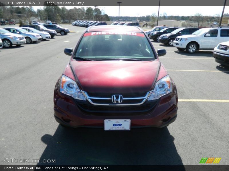 Tango Red Pearl / Gray 2011 Honda CR-V LX