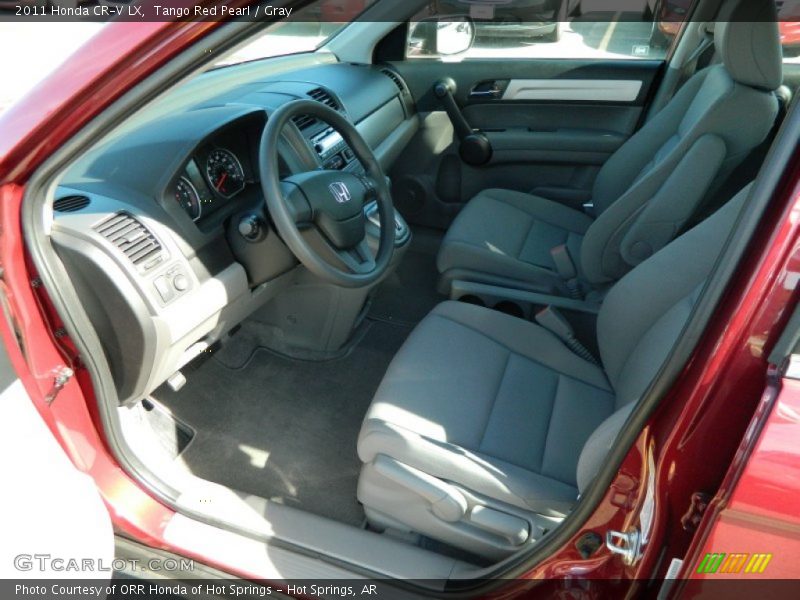 Tango Red Pearl / Gray 2011 Honda CR-V LX
