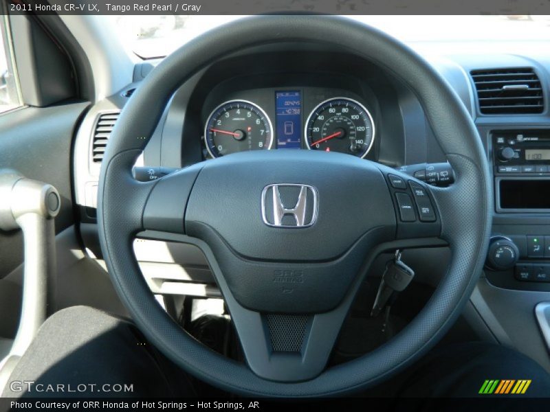 Tango Red Pearl / Gray 2011 Honda CR-V LX