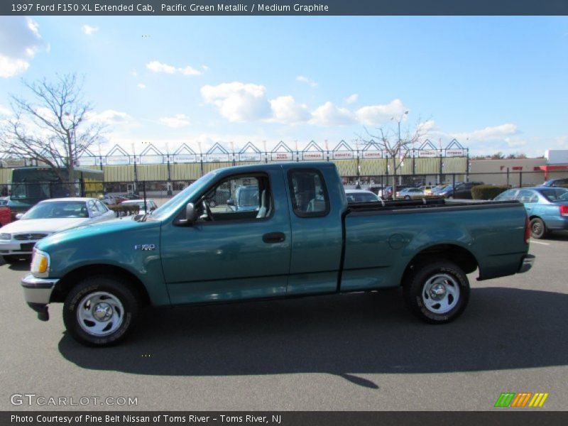 Pacific Green Metallic / Medium Graphite 1997 Ford F150 XL Extended Cab