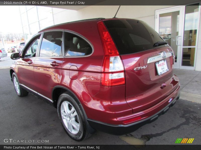 Tango Red Pearl / Gray 2010 Honda CR-V EX-L AWD