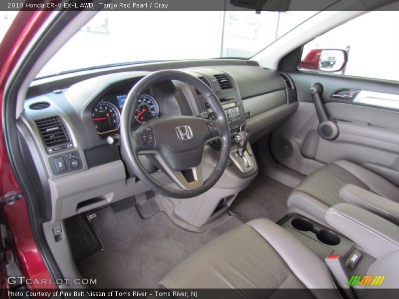 Tango Red Pearl / Gray 2010 Honda CR-V EX-L AWD