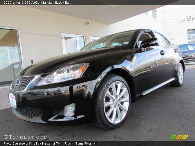 Obsidian Black / Ecru 2009 Lexus IS 250 AWD