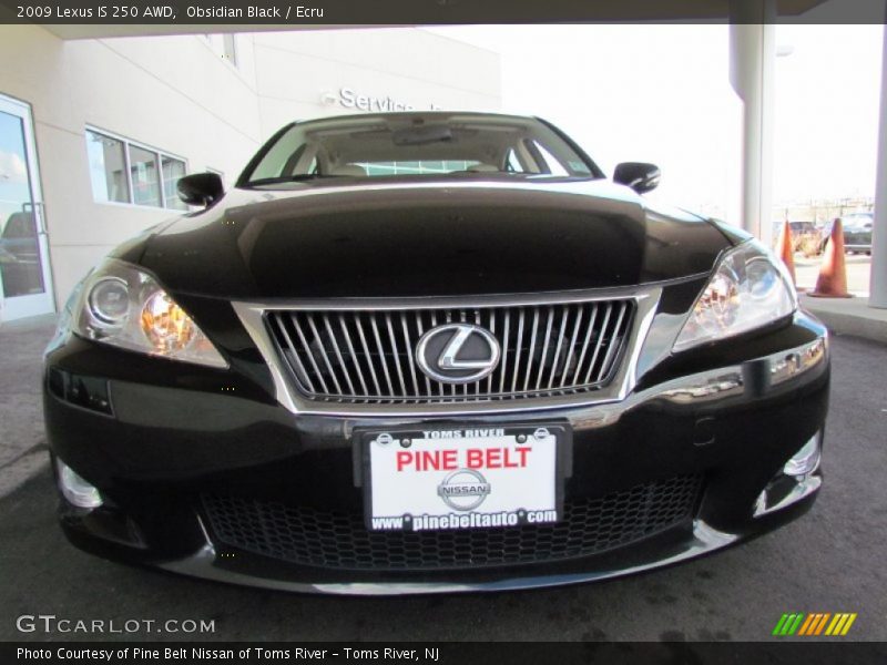 Obsidian Black / Ecru 2009 Lexus IS 250 AWD