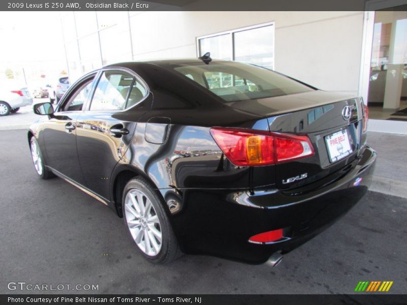 Obsidian Black / Ecru 2009 Lexus IS 250 AWD