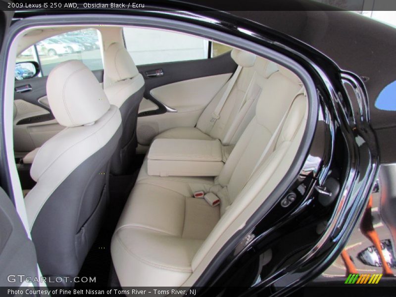Obsidian Black / Ecru 2009 Lexus IS 250 AWD