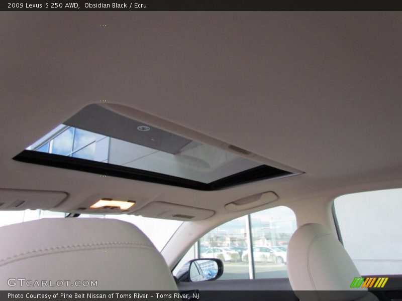 Obsidian Black / Ecru 2009 Lexus IS 250 AWD