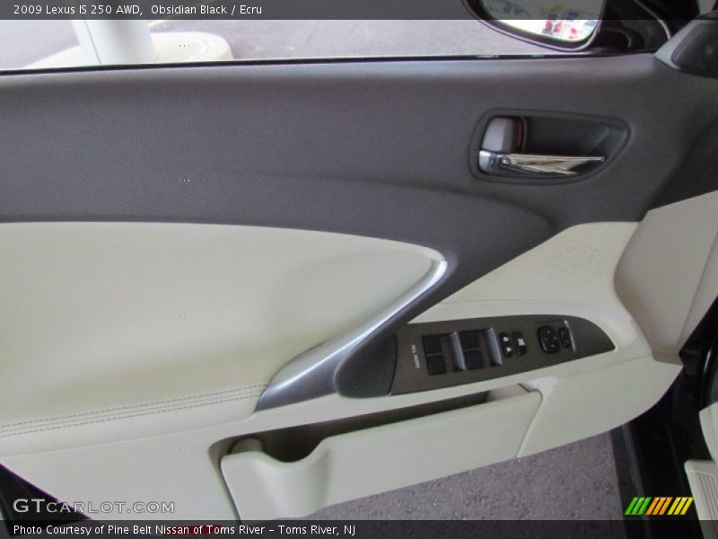 Obsidian Black / Ecru 2009 Lexus IS 250 AWD