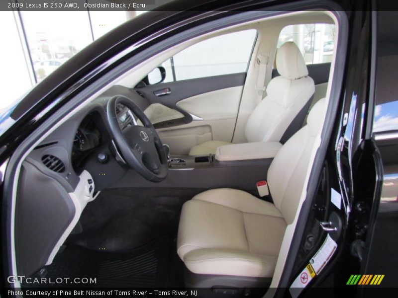 Obsidian Black / Ecru 2009 Lexus IS 250 AWD
