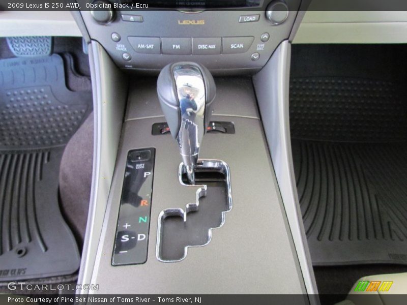 Obsidian Black / Ecru 2009 Lexus IS 250 AWD