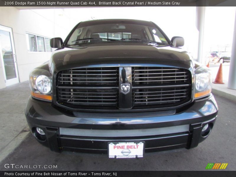 Brilliant Black Crystal Pearl / Medium Slate Gray 2006 Dodge Ram 1500 Night Runner Quad Cab 4x4