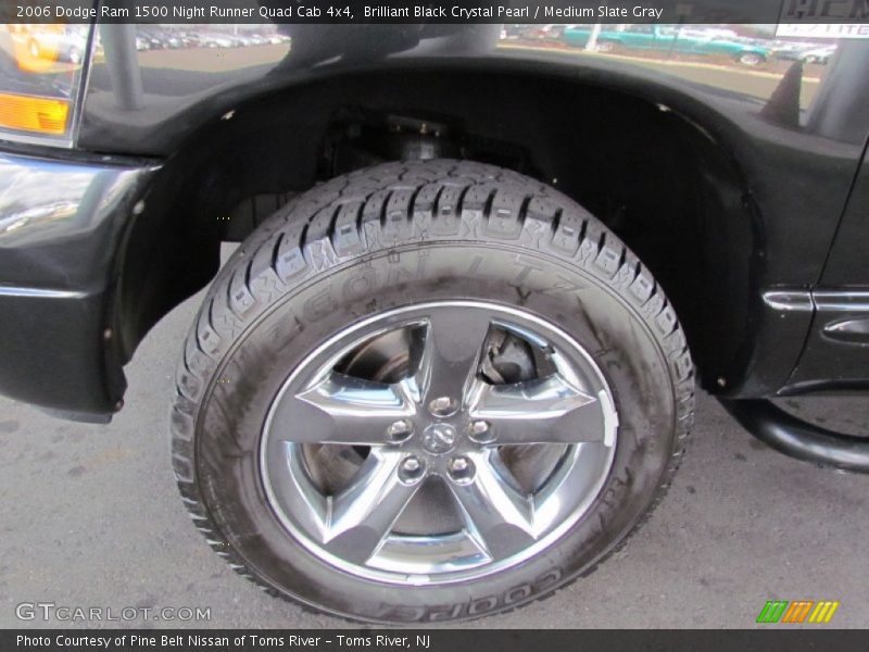 Brilliant Black Crystal Pearl / Medium Slate Gray 2006 Dodge Ram 1500 Night Runner Quad Cab 4x4
