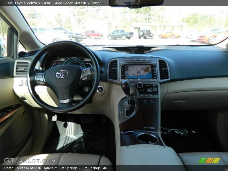 Aloe Green Metallic / Ivory 2009 Toyota Venza V6 AWD