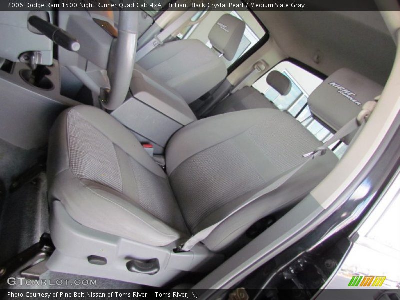 Brilliant Black Crystal Pearl / Medium Slate Gray 2006 Dodge Ram 1500 Night Runner Quad Cab 4x4