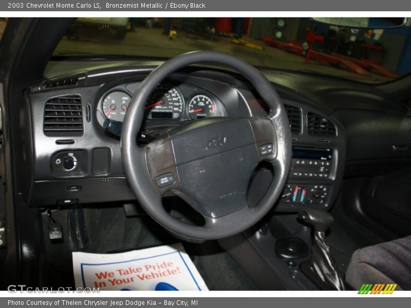 Bronzemist Metallic / Ebony Black 2003 Chevrolet Monte Carlo LS