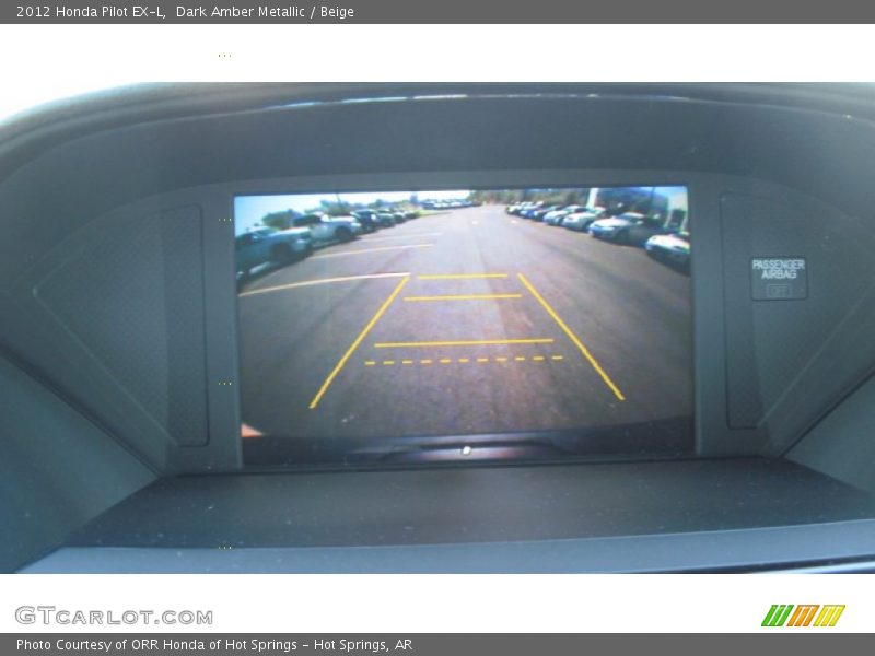 Dark Amber Metallic / Beige 2012 Honda Pilot EX-L