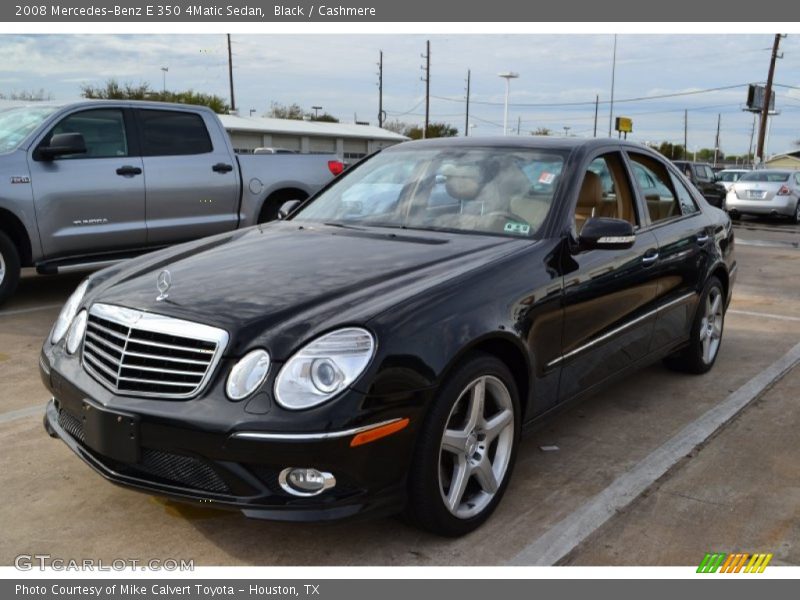 Black / Cashmere 2008 Mercedes-Benz E 350 4Matic Sedan