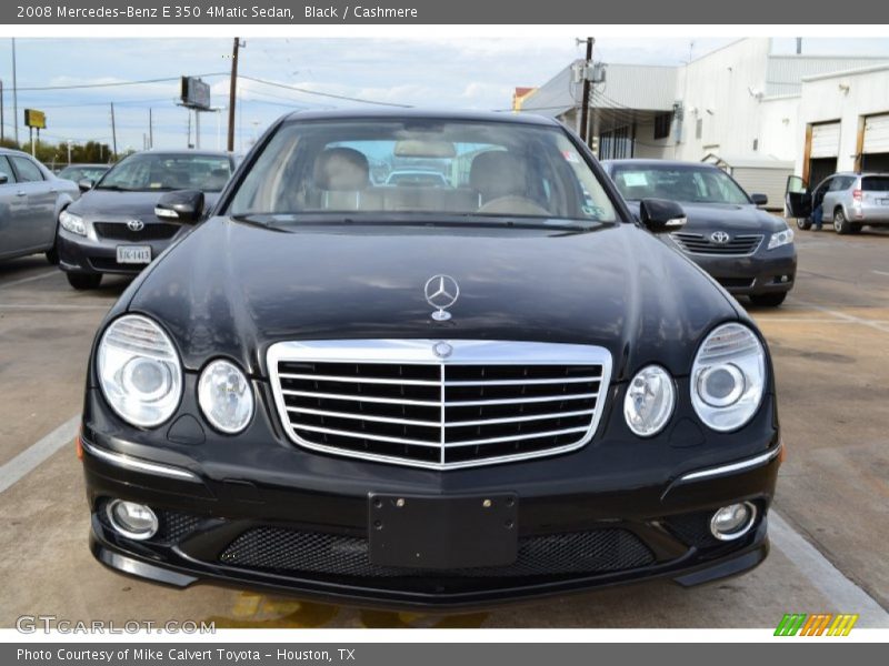 Black / Cashmere 2008 Mercedes-Benz E 350 4Matic Sedan