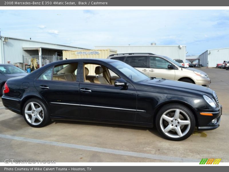 Black / Cashmere 2008 Mercedes-Benz E 350 4Matic Sedan