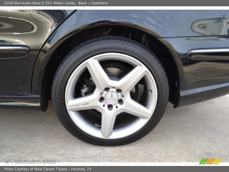 Black / Cashmere 2008 Mercedes-Benz E 350 4Matic Sedan