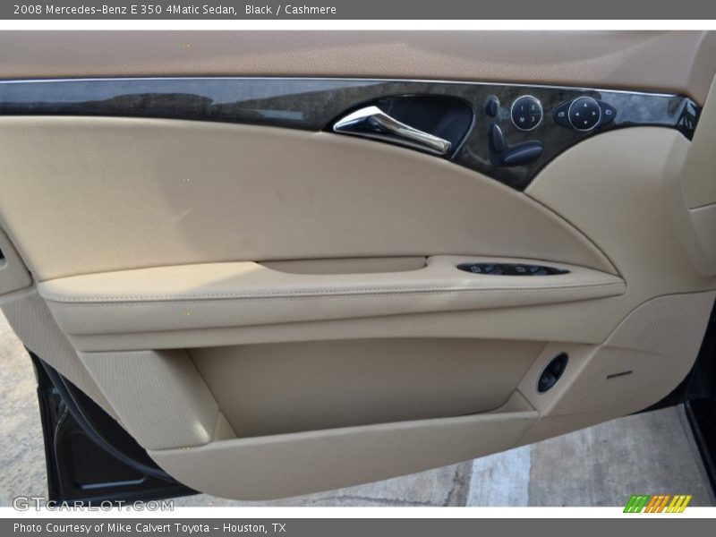 Black / Cashmere 2008 Mercedes-Benz E 350 4Matic Sedan