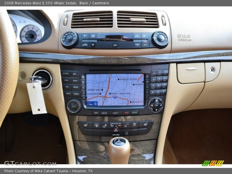 Black / Cashmere 2008 Mercedes-Benz E 350 4Matic Sedan