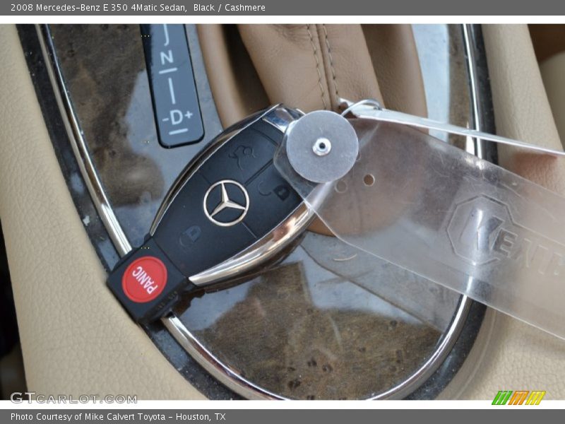 Black / Cashmere 2008 Mercedes-Benz E 350 4Matic Sedan