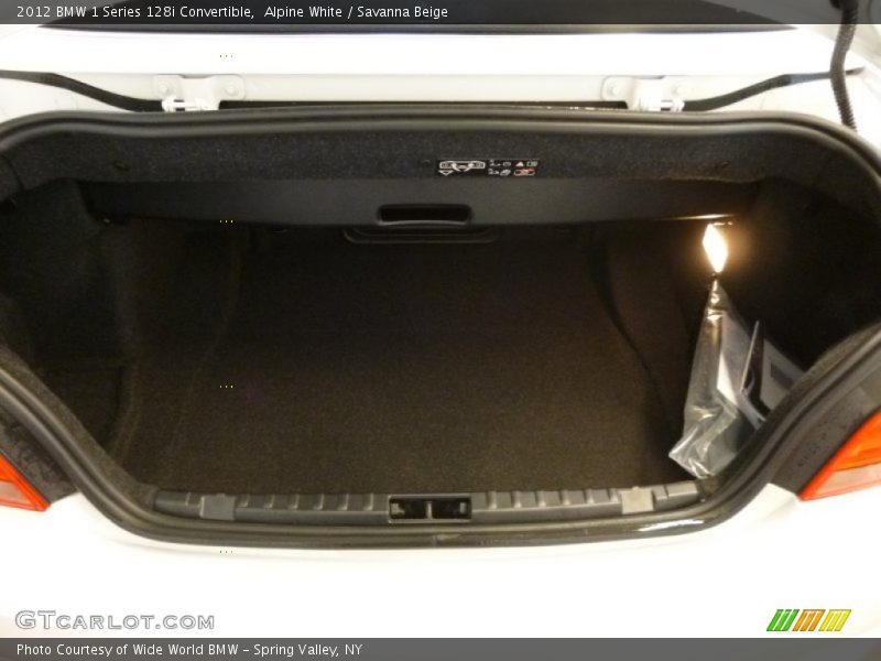 Alpine White / Savanna Beige 2012 BMW 1 Series 128i Convertible