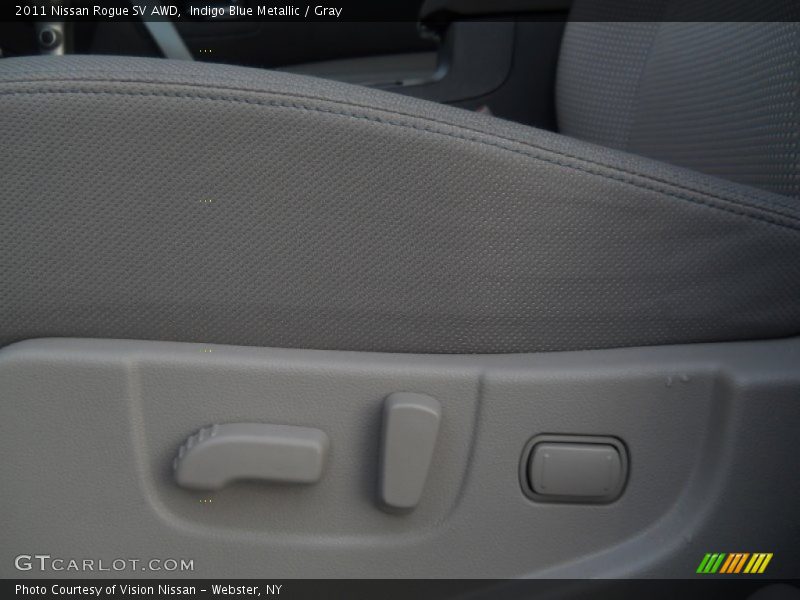 Indigo Blue Metallic / Gray 2011 Nissan Rogue SV AWD