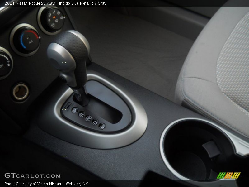 Indigo Blue Metallic / Gray 2011 Nissan Rogue SV AWD