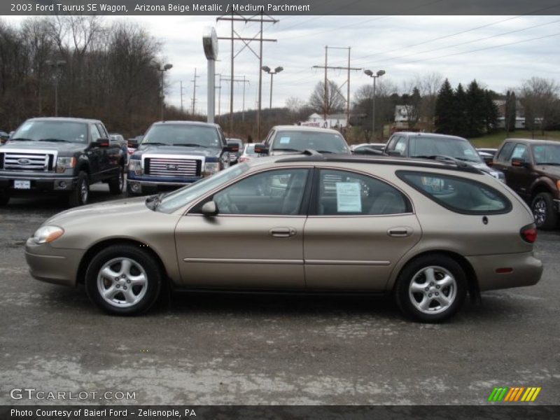 Arizona Beige Metallic / Medium Parchment 2003 Ford Taurus SE Wagon
