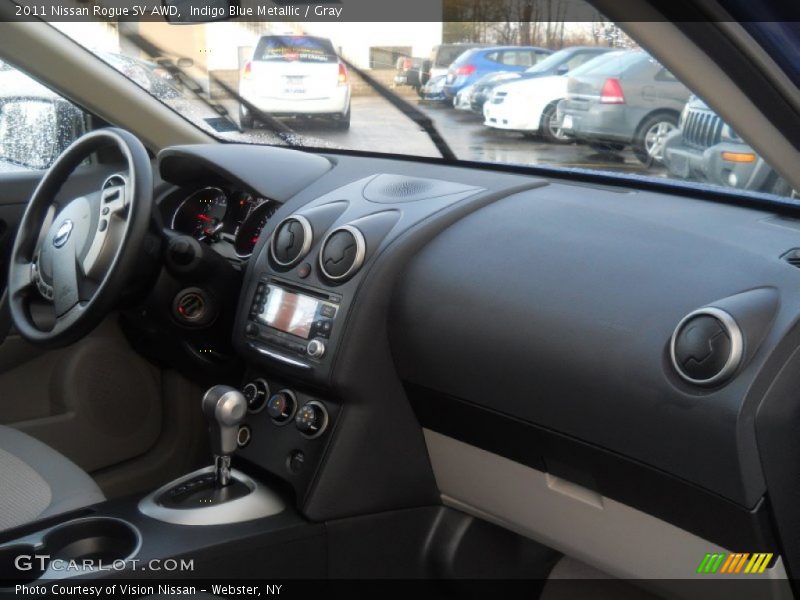 Indigo Blue Metallic / Gray 2011 Nissan Rogue SV AWD