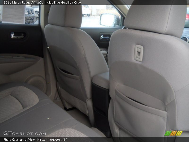 Indigo Blue Metallic / Gray 2011 Nissan Rogue SV AWD