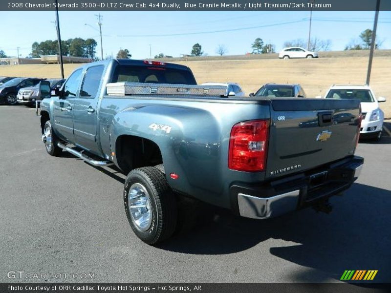 Blue Granite Metallic / Light Titanium/Dark Titanium 2008 Chevrolet Silverado 3500HD LTZ Crew Cab 4x4 Dually