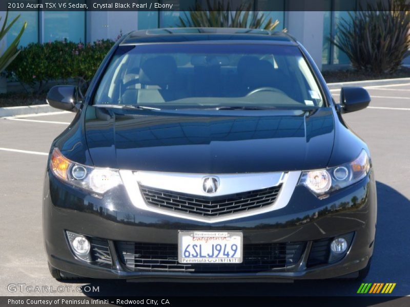 Crystal Black Pearl / Ebony 2010 Acura TSX V6 Sedan
