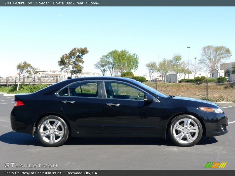 Crystal Black Pearl / Ebony 2010 Acura TSX V6 Sedan