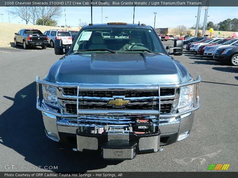 Blue Granite Metallic / Light Titanium/Dark Titanium 2008 Chevrolet Silverado 3500HD LTZ Crew Cab 4x4 Dually