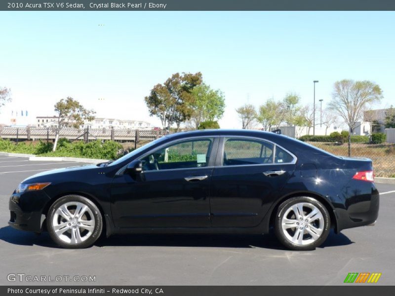Crystal Black Pearl / Ebony 2010 Acura TSX V6 Sedan
