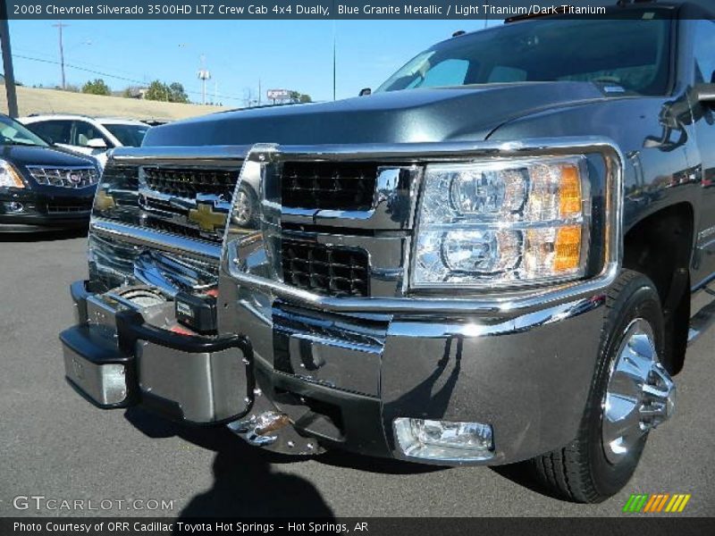 Blue Granite Metallic / Light Titanium/Dark Titanium 2008 Chevrolet Silverado 3500HD LTZ Crew Cab 4x4 Dually