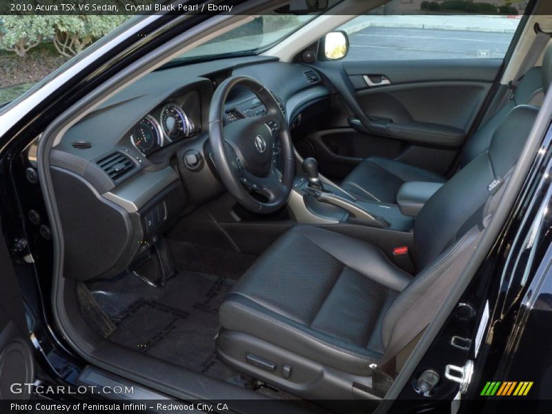 Crystal Black Pearl / Ebony 2010 Acura TSX V6 Sedan