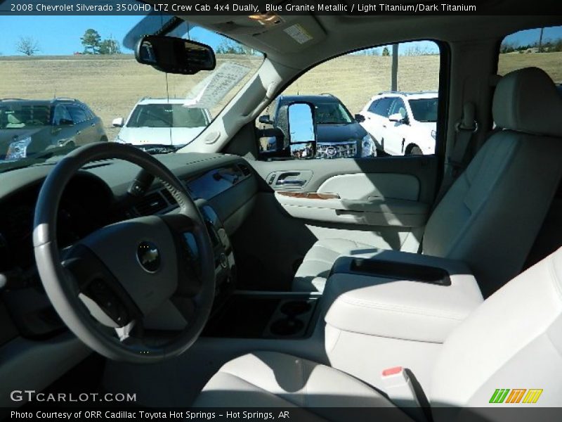 Blue Granite Metallic / Light Titanium/Dark Titanium 2008 Chevrolet Silverado 3500HD LTZ Crew Cab 4x4 Dually