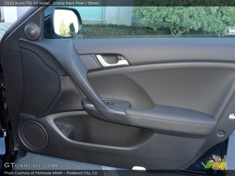 Crystal Black Pearl / Ebony 2010 Acura TSX V6 Sedan